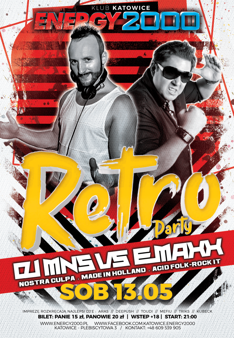 RETRO PARTY pres. DJ MNS & DJ EMAXX