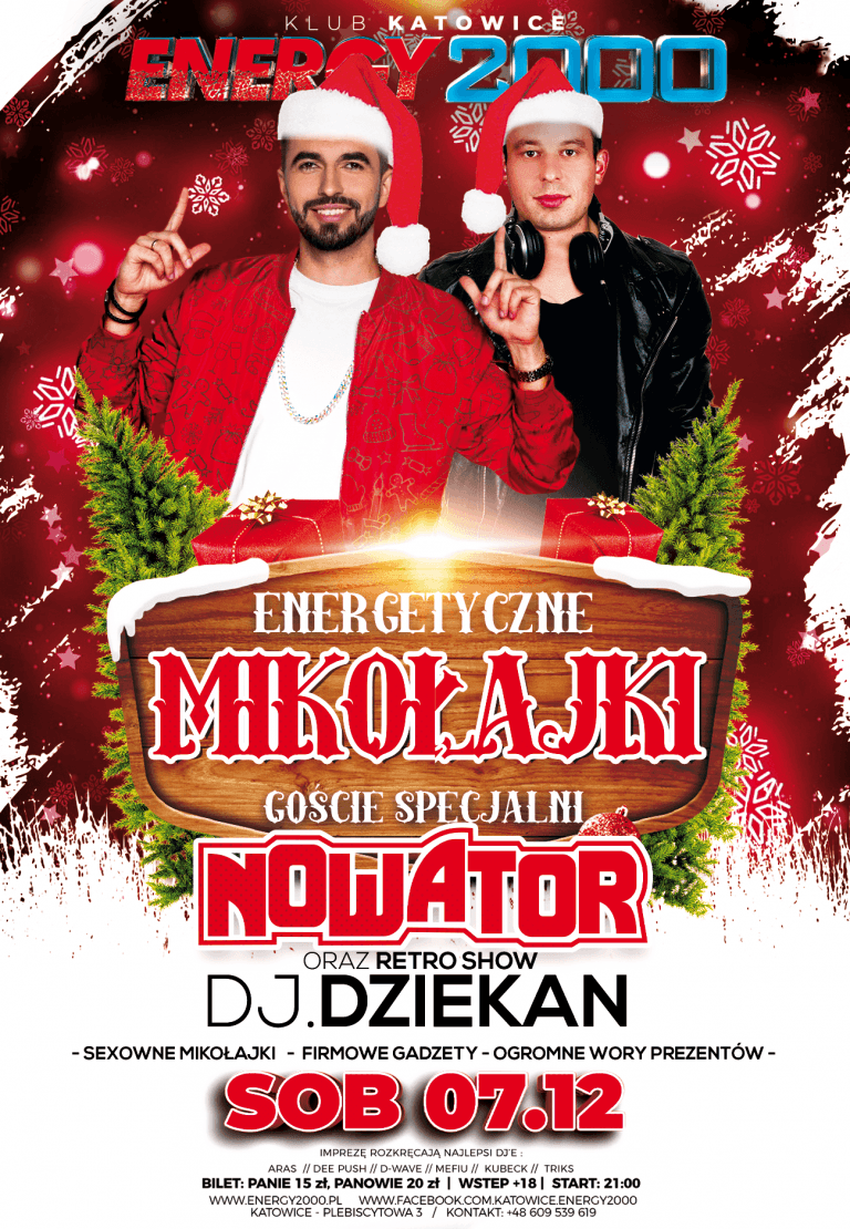 Mikołajki ★ DJ Dziekan RETRO SHOW ★ Nowator – sala DANCE