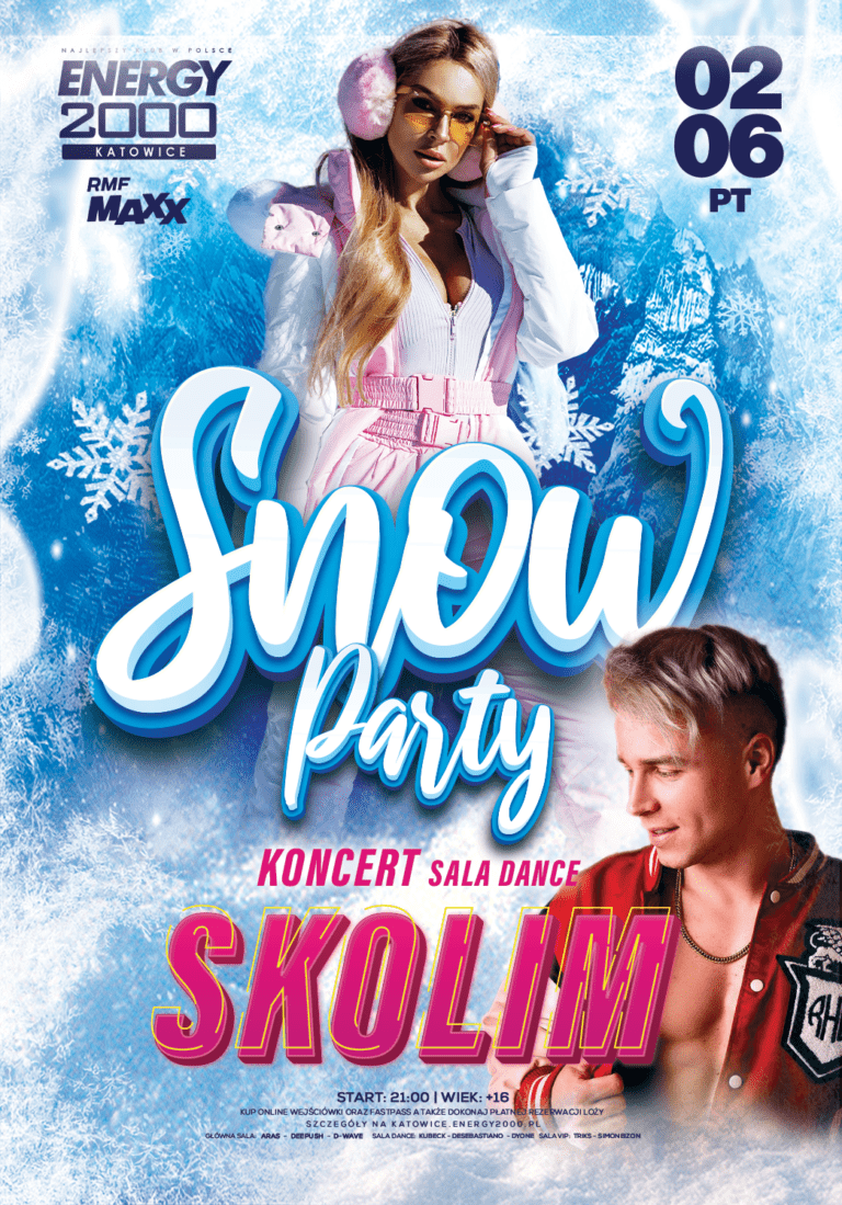 SNOW PARTY ★ SKOLIM – koncert sala dance