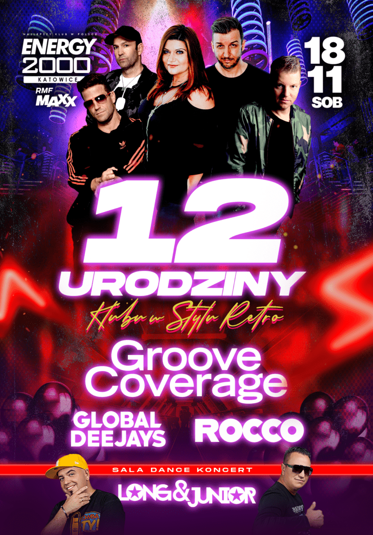 12 URODZINY ★ GROOVE COVERAGE/ ROCCO/ GLOBAL DEEJAYS/ LONG & JUNIOR