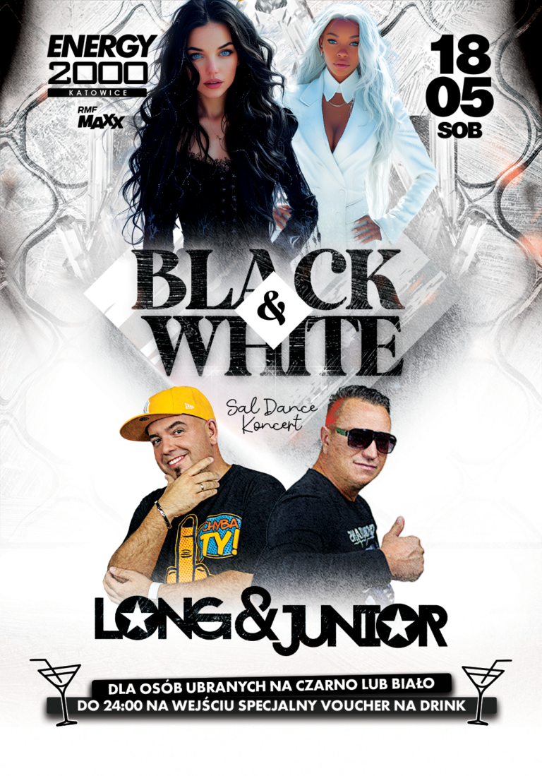 BLACK & WHITE PARTY ★ LONG & JUNIOR – sala dance