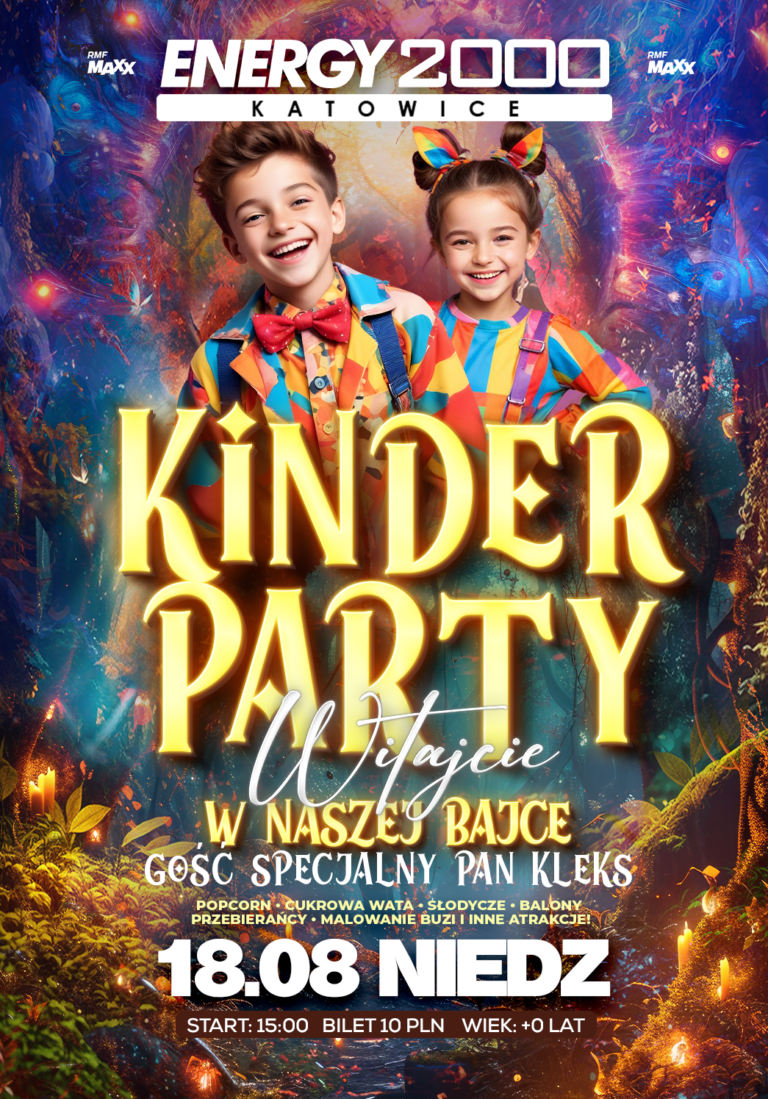 KINDER PARTY ★ PAN KLEKS ★ Niedziela 18.08