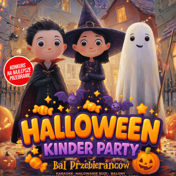 HALLOWEEN KINDER PARTY ★ BAL PRZEBIERAŃCÓW ★ Niedziela 26.10