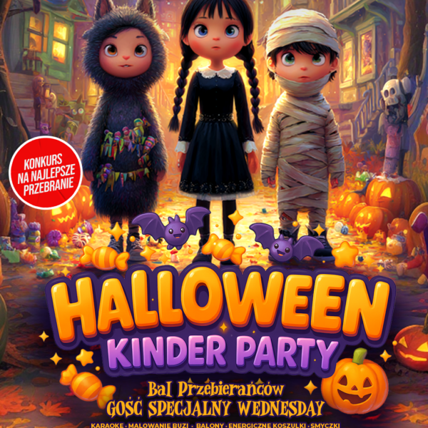 HALLOWEEN KINDER PARTY ★ GOŚĆ SPECJALNY WEDNESDAY ★ BAL PRZEBIERAŃCÓW ★ Niedziela 26.10
