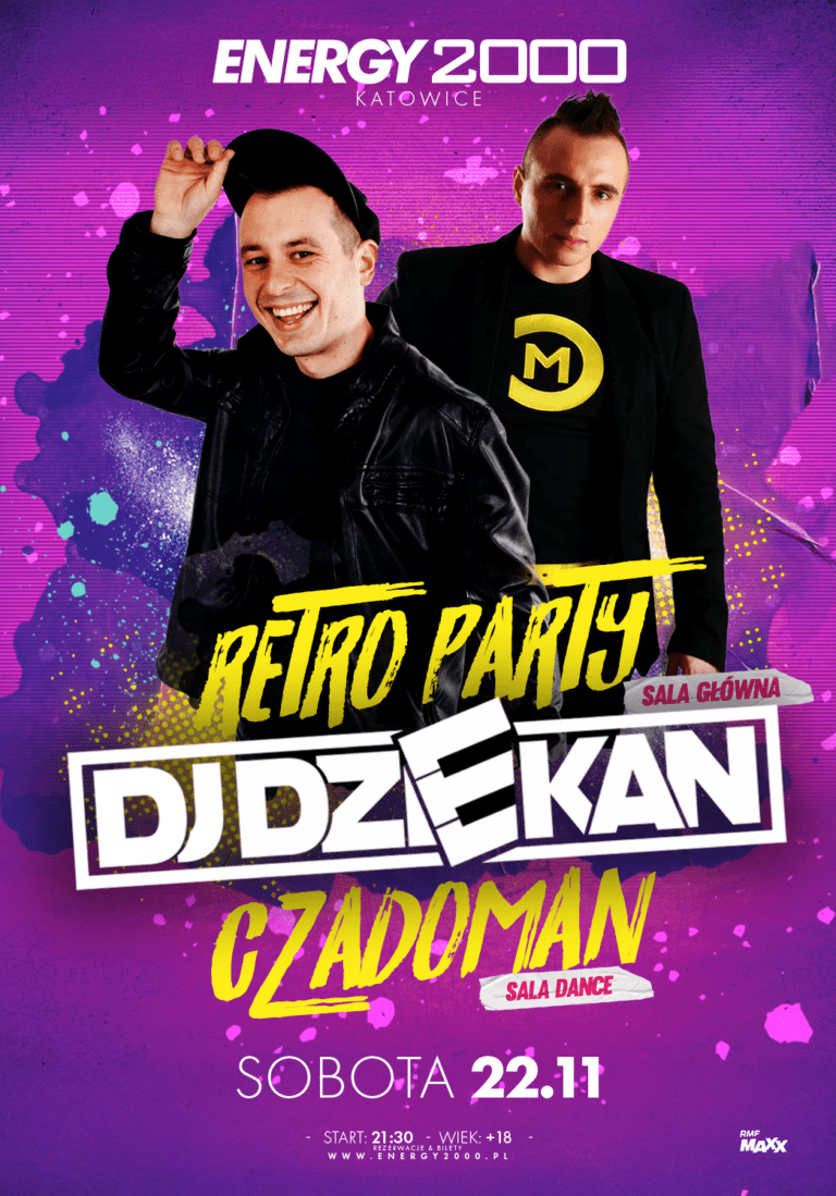 RETRO PARTY ★ DJ DZIEKAN ★ CZADOMAN – sala dance