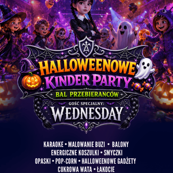 HALLOWEEN KINDER PARTY ★ GOŚĆ SPECJALNY WEDNESDAY ★ BAL PRZEBIERAŃCÓW ★ Niedziela 25.10
